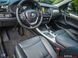 Bmw X3 PANORAMA-ΔΕΡΜΑ-NAVI X-DRIVE 20D AUTO 190HP '16