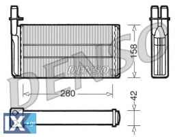 Εναλλάκτης θερμότητας, θέρμανση εσωτερικού χώρου DENSO DRR25001