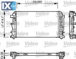 Ψυγείο, ψύξη κινητήρα VALEO 735084