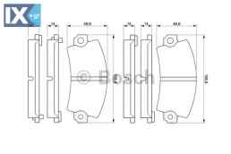 Σετ τακάκια, δισκόφρενα BOSCH 0986424394