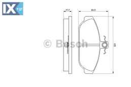 Σετ τακάκια, δισκόφρενα BOSCH 0986467400