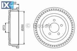 Ταμπούρο BOSCH 0986477185