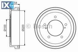 Ταμπούρο BOSCH 0986477236