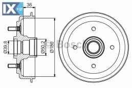 Ταμπούρο BOSCH 0986477238