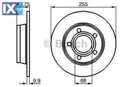 Δισκόπλακα BOSCH 0986478480