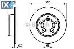 Δισκόπλακα BOSCH 0986478704