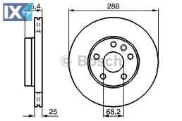 Δισκόπλακα BOSCH 0986478893