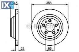 Δισκόπλακα BOSCH 0986479259