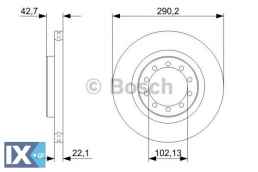 Δισκόπλακα BOSCH 0986479343