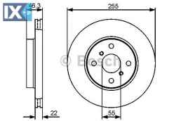 Δισκόπλακα BOSCH 0986479430