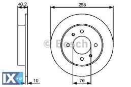 Δισκόπλακα BOSCH 0986479484