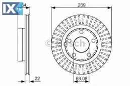 Δισκόπλακα BOSCH 0986479A42