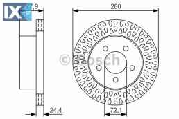 Δισκόπλακα BOSCH 0986479U00