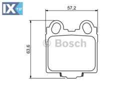 Σετ τακάκια, δισκόφρενα BOSCH 0986494231