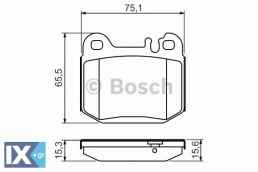 Σετ τακάκια, δισκόφρενα BOSCH 0986494410