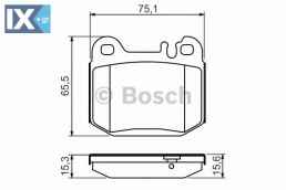 Σετ τακάκια, δισκόφρενα BOSCH 0986494410