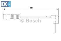 Προειδοπ. επαφή, φθορά υλικού τριβής των φρένων BOSCH 1987473011