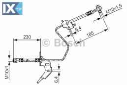 Ελαστικός σωλήνας φρένων BOSCH 1987476199