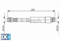 Ελαστικός σωλήνας φρένων BOSCH 1987476284