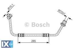 Ελαστικός σωλήνας φρένων BOSCH 1987476515