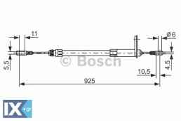 Ντίζα, φρένο ακινητοποίησης BOSCH 1987477220