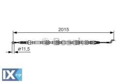 Ντίζα, φρένο ακινητοποίησης BOSCH 1987482017