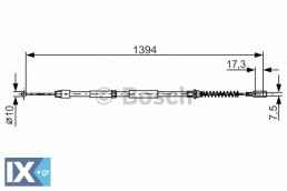 Ντίζα, φρένο ακινητοποίησης BOSCH 1987482033