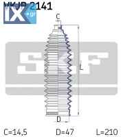 Σετ φούσκες, τιμόνι SKF VKJP2141