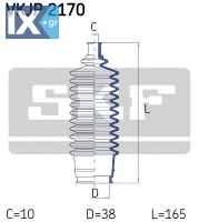 Σετ φούσκες, τιμόνι SKF VKJP2170