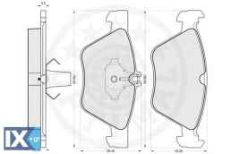 Σετ τακάκια, δισκόφρενα OPTIMAL 10088