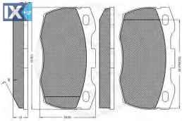 Σετ τακάκια, δισκόφρενα OPTIMAL 10105