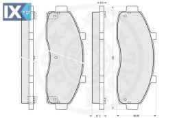 Σετ τακάκια, δισκόφρενα OPTIMAL 10235