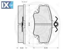 Σετ τακάκια, δισκόφρενα OPTIMAL 10342