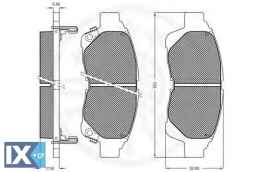 Σετ τακάκια, δισκόφρενα OPTIMAL 12064