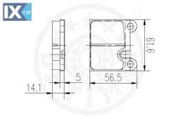 Σετ τακάκια, δισκόφρενα OPTIMAL 12535