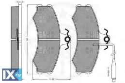 Σετ τακάκια, δισκόφρενα OPTIMAL 9333