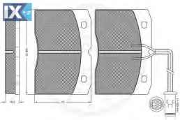 Σετ τακάκια, δισκόφρενα OPTIMAL 9538