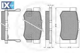 Σετ τακάκια, δισκόφρενα OPTIMAL 9654