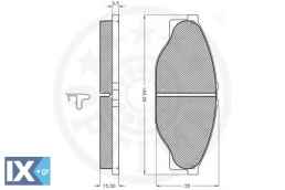 Σετ τακάκια, δισκόφρενα OPTIMAL 9874