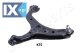 Ψαλίδι, ανάρτηση τροχών JAPANPARTS BSK25R  - 75,25 EUR