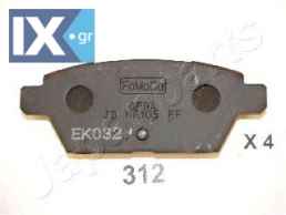 Σετ τακάκια, δισκόφρενα JAPANPARTS PP312AF