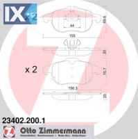 Σετ τακάκια, δισκόφρενα ZIMMERMANN 234022001