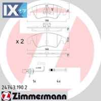 Σετ τακάκια, δισκόφρενα ZIMMERMANN 247431902