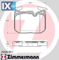 Σετ τακάκια, δισκόφρενα ZIMMERMANN 250281811