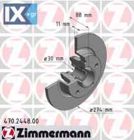 Δισκόπλακα ZIMMERMANN 470244800