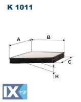 Φίλτρο, αέρας εσωτερικού χώρου FILTRON K1011