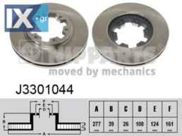 Δισκόπλακα NIPPARTS J3301044
