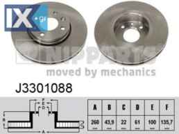 Δισκόπλακα NIPPARTS J3301088