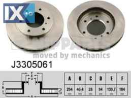 Δισκόπλακα NIPPARTS J3305061