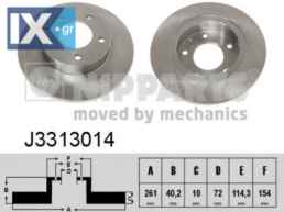 Δισκόπλακα NIPPARTS J3313014
